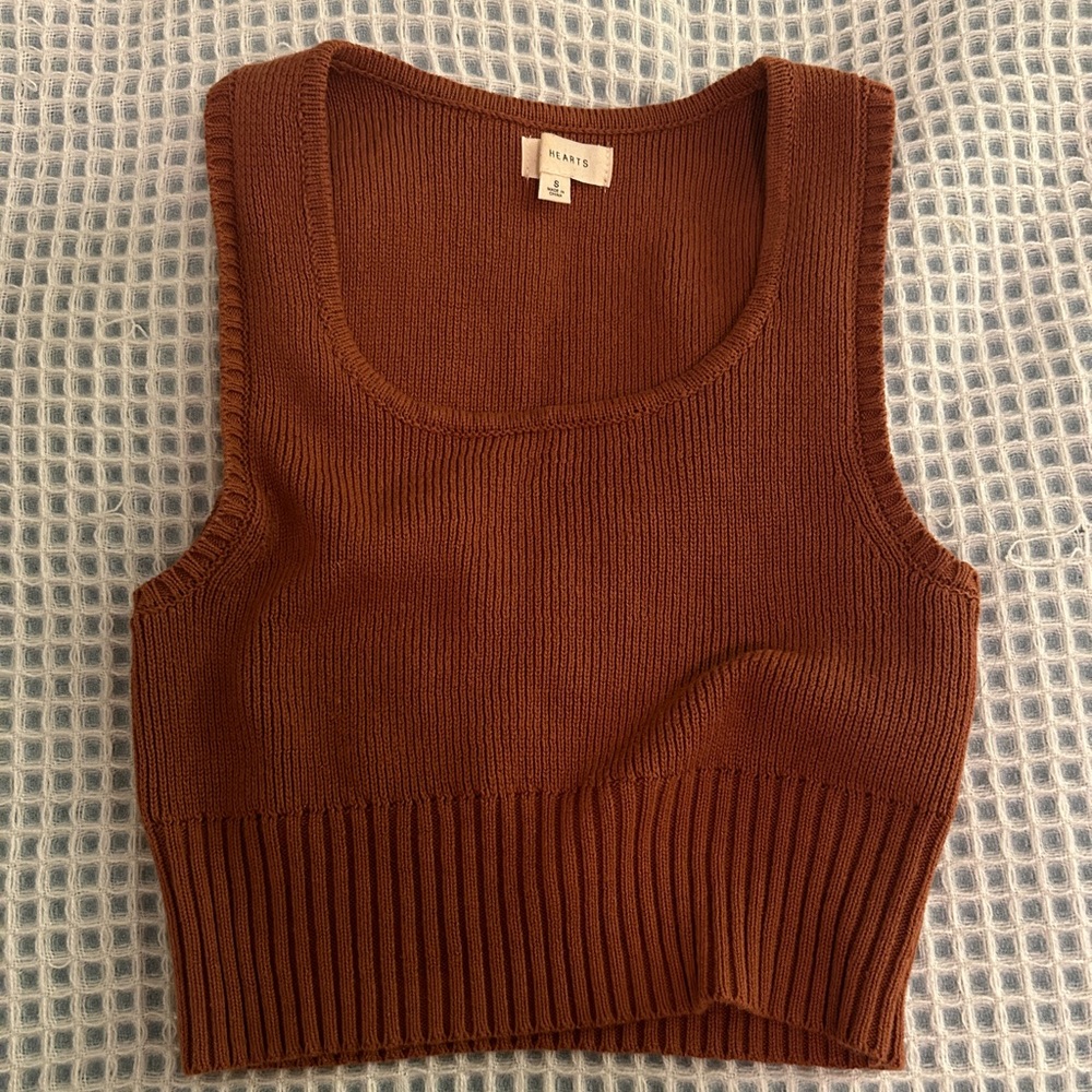 Pacsun knit brown tank top